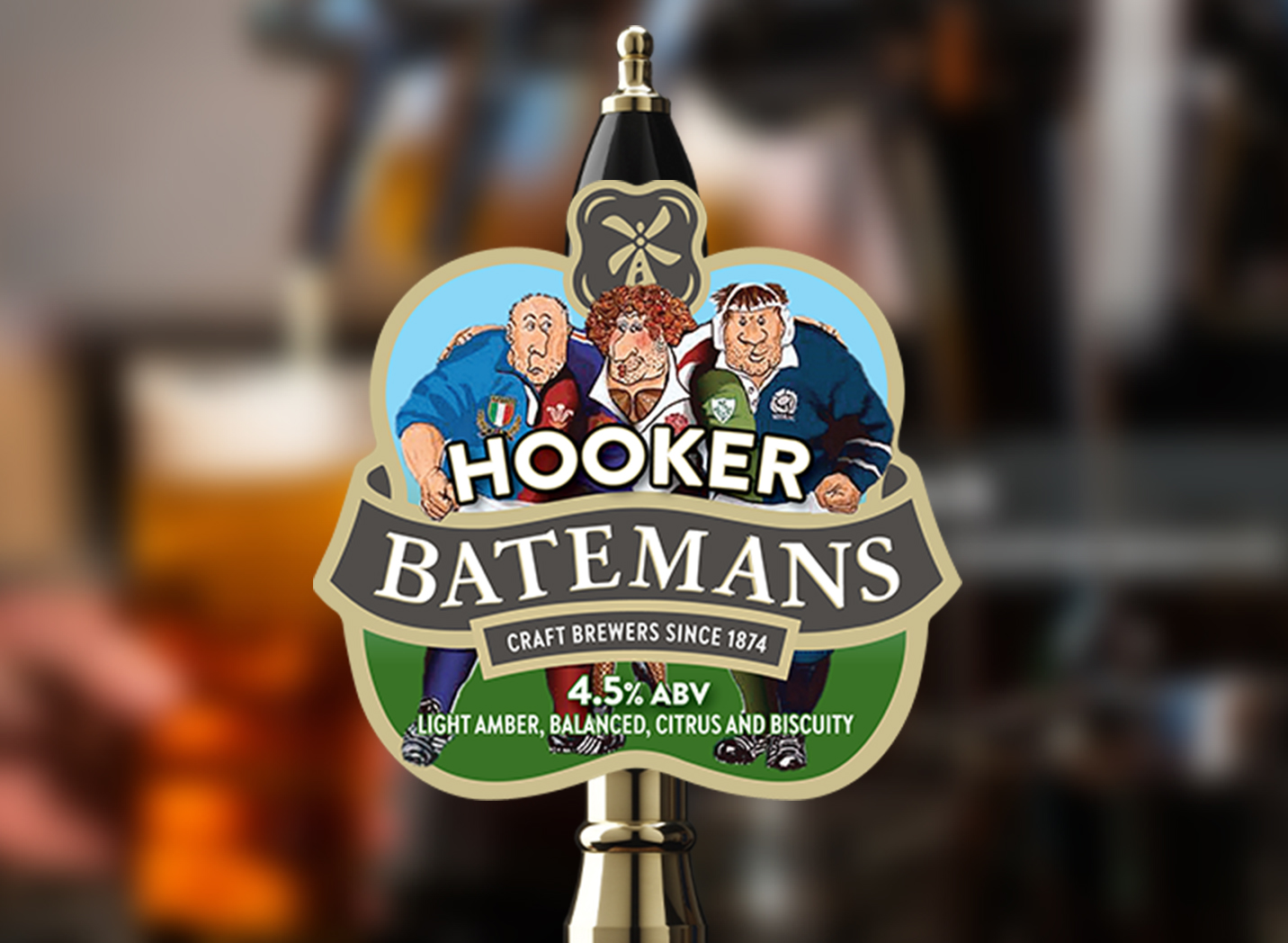 Hooker Beer Pump Clip Batemans Brewery