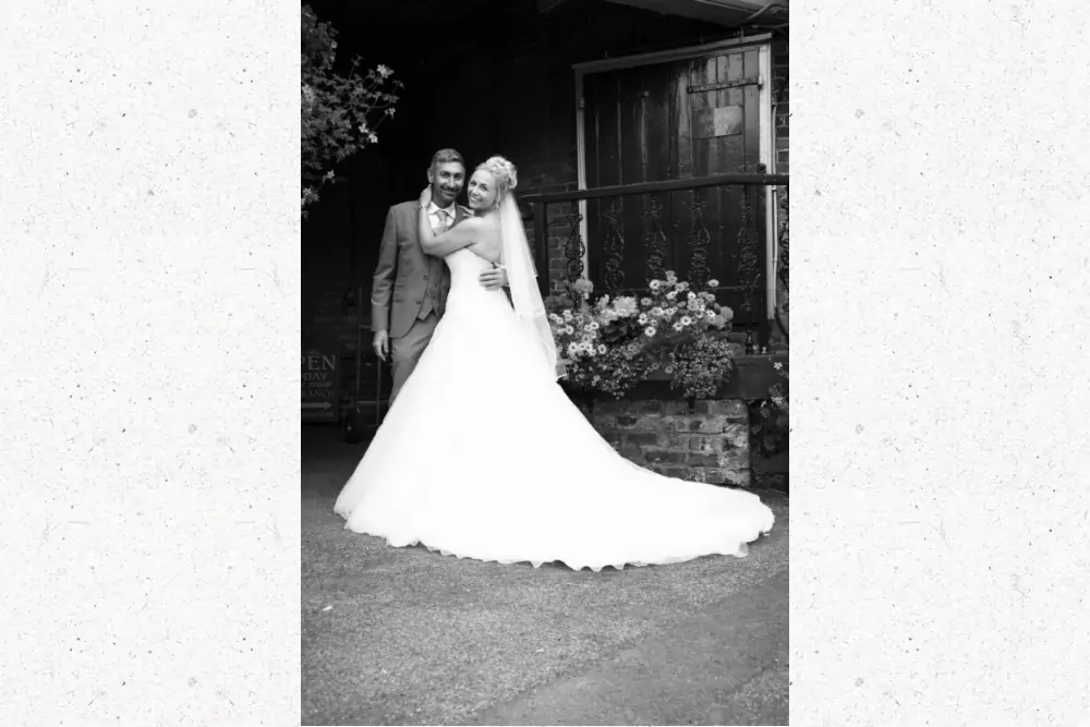 Happy Couple Wedding Batemans Brewery Windmill