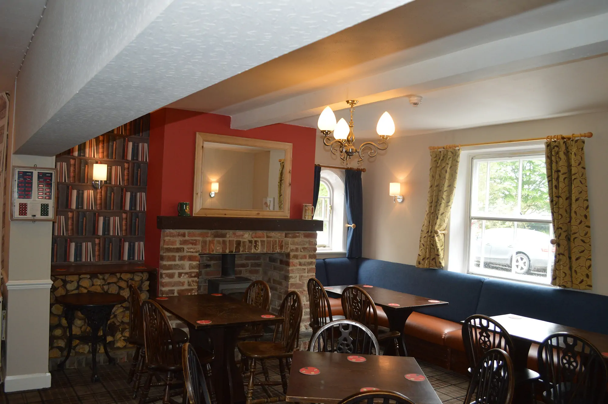 The bar inside the White Hart, Old Leake