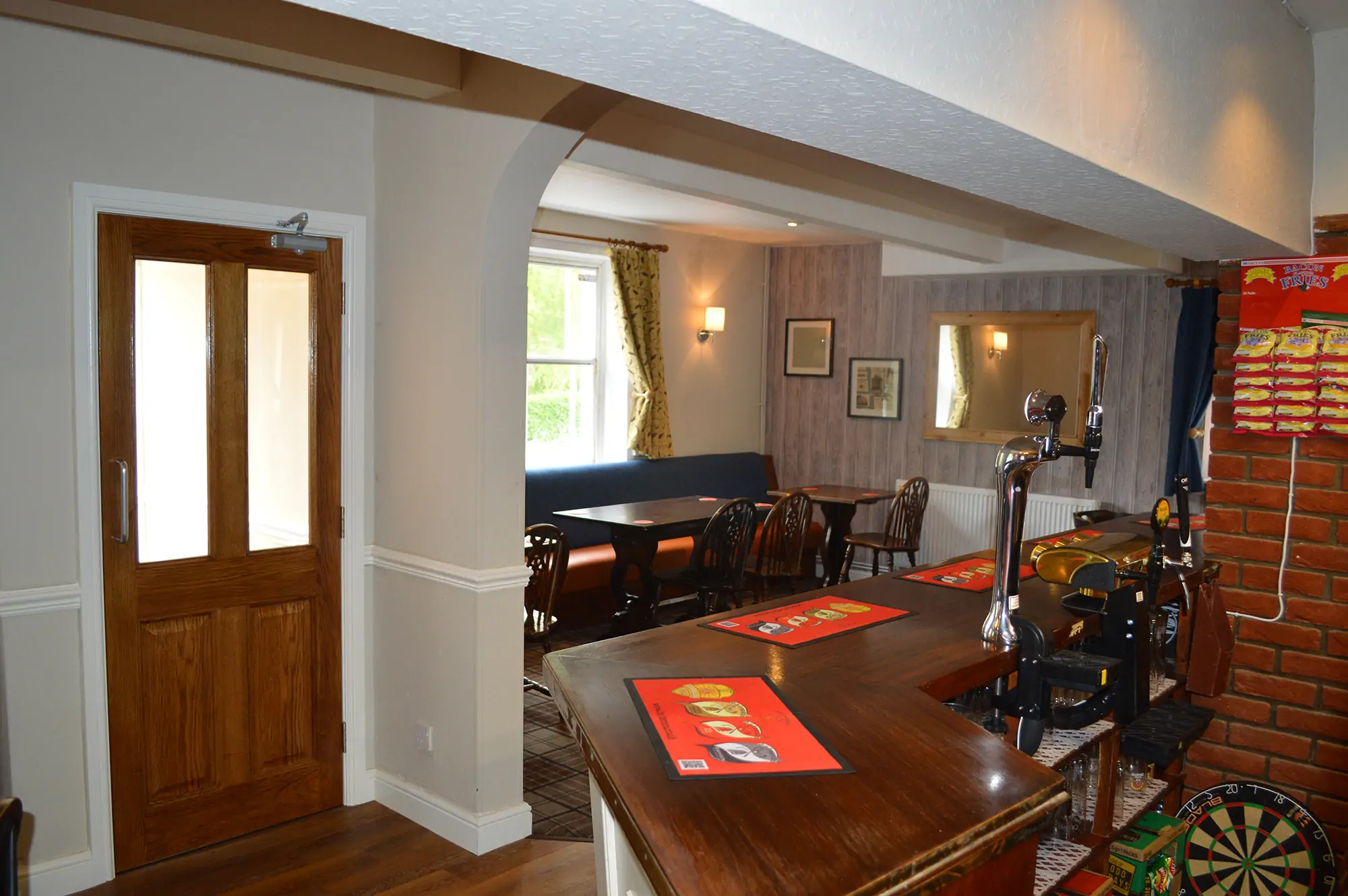 The bar inside the White Hart, Old Leake