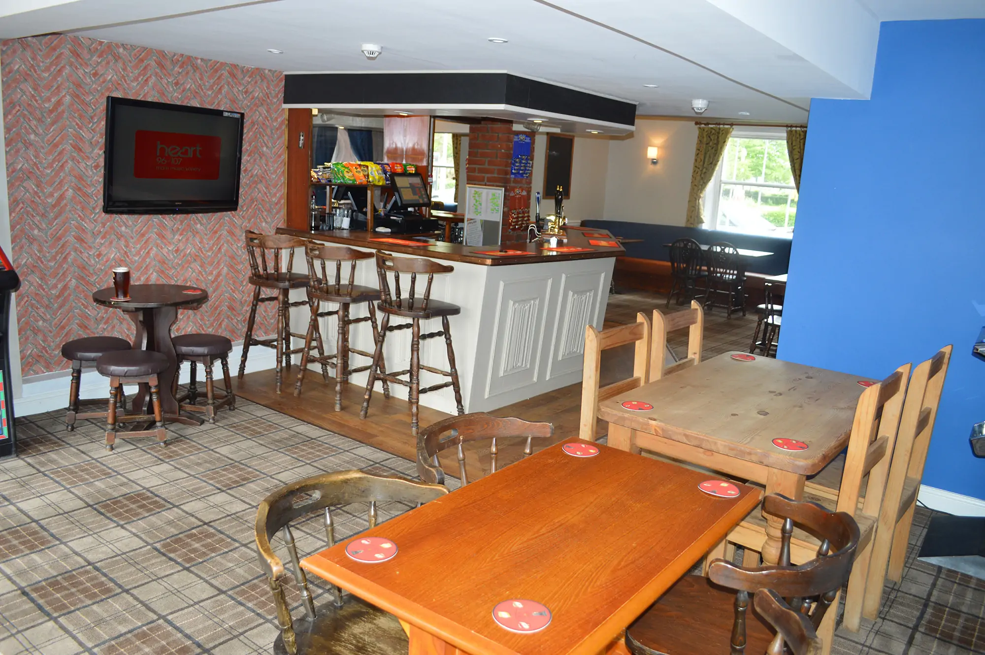 The bar inside the White Hart, Old Leake