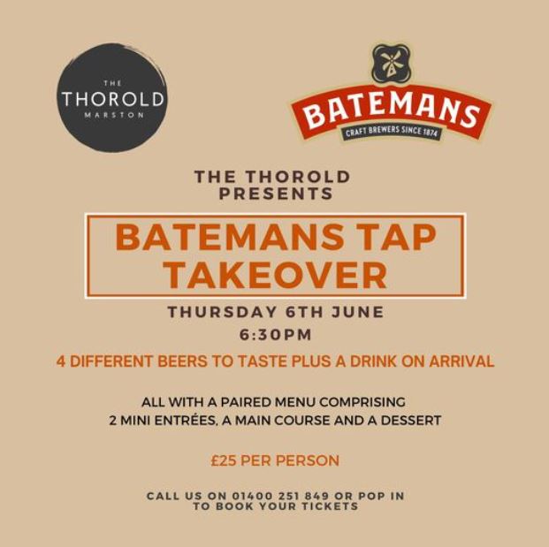 Batemans Tap Takeover @ The Thorold, Marston