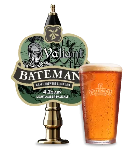 Batemans Valiant 4.2% ABV Light Amber Beer