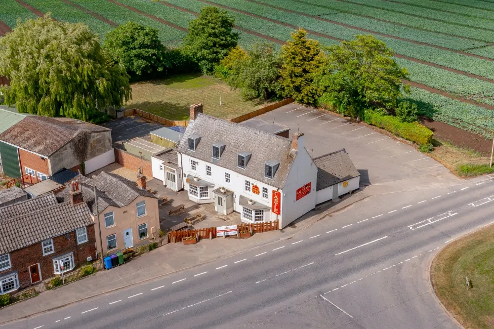 Batemans Pub - The Castle Inn, Freiston Exterior Drone Photo
