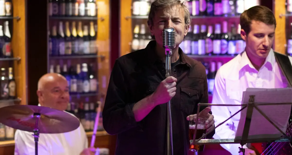 Batemans celebrate 150th anniversary with Brewers lunch - Rockney Rebels Band with special guests, on drums Stuart Bateman and Mark Johnson (Meerkat Brew Ltd.) on vocals.
