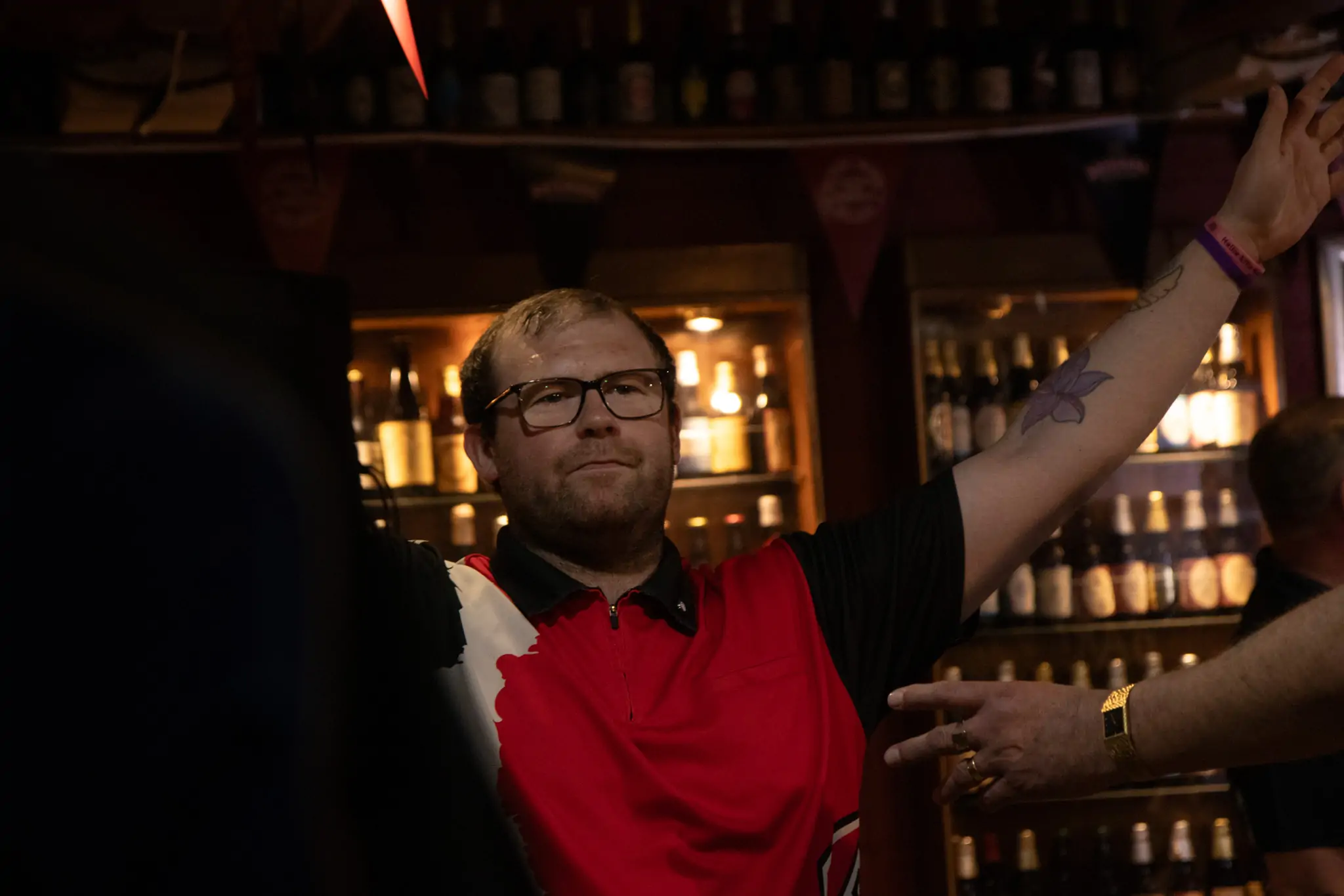 Peter Manley Pro Darts Player at the Batemans 150th anniversary celebrations darts - Winner Jordan Chambers