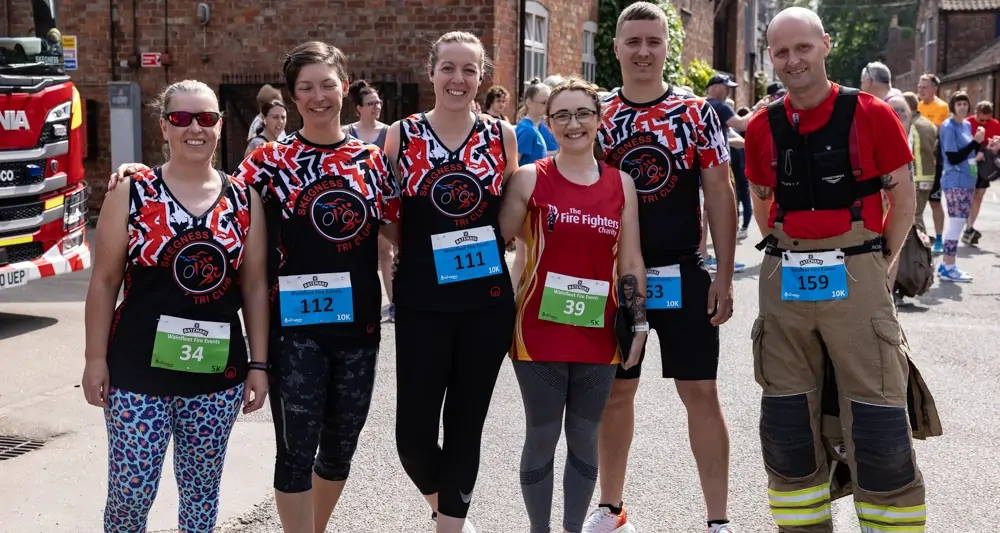 Five Generations Charity Fun Run - Runners Skegness Tri Club and The Firefighters Charity
