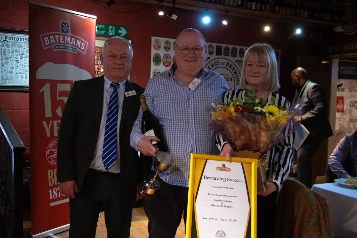Batemans Rewarding Success - Charity Pub of the Year - Whit Hart, Great Staughton