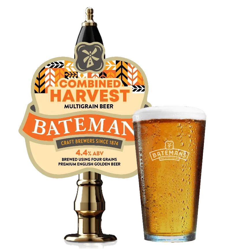 Batemans Combined Harvest 4.4% ABV Multigrain Deep Golden Beer