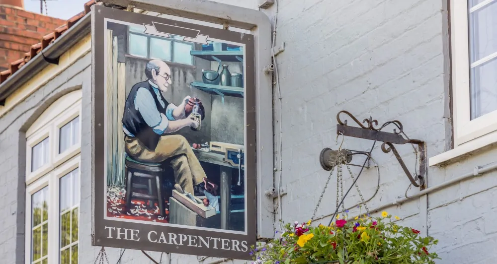 Batemans Pub - Carpenters Arms, Fiskerton - Exterior Signage
