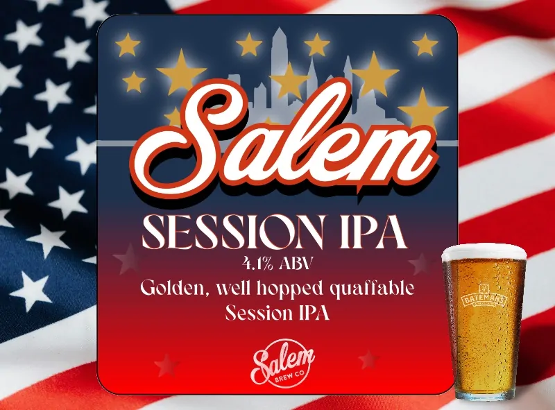 Salem Session IPA: A Transatlantic Tribute to Tradition and Innovation - a golden, highly quaffable session beer with an ABV of 4.1%