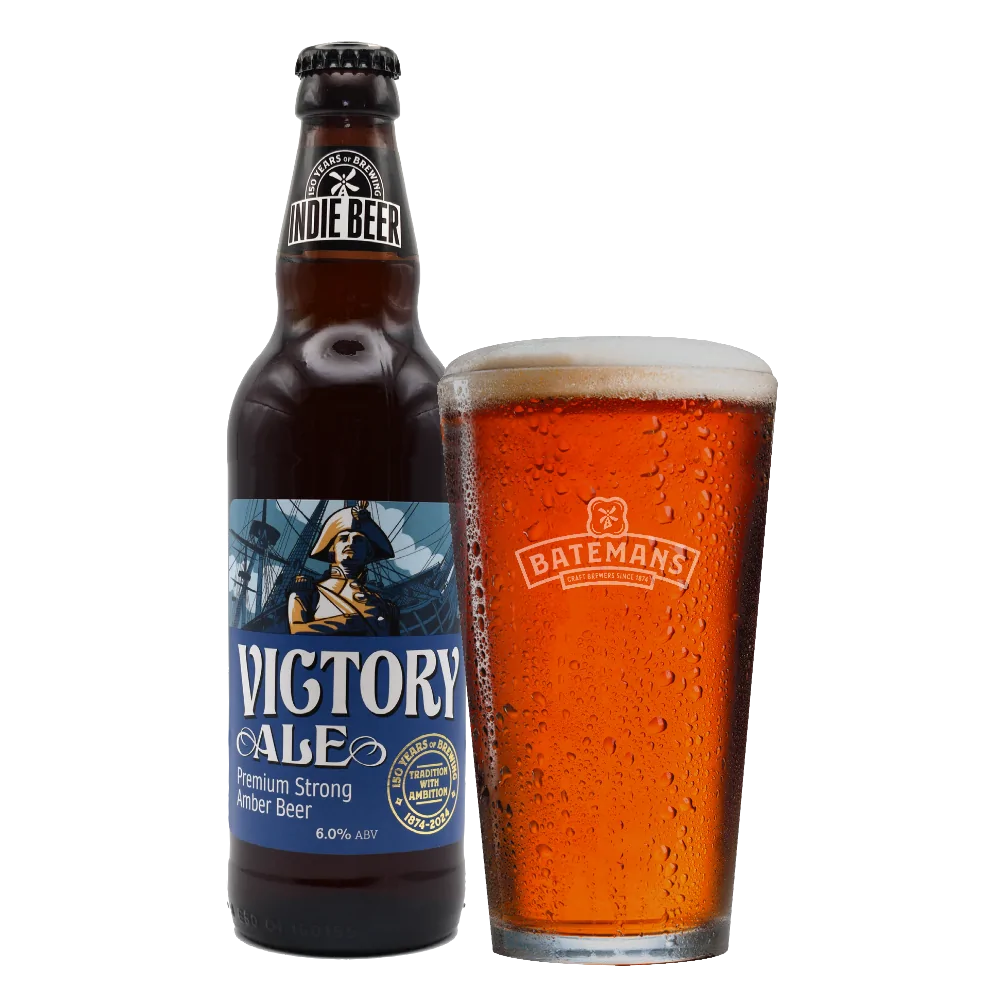 Batemans Victory Ale Bottled Beer with Indie Beer Neck Label