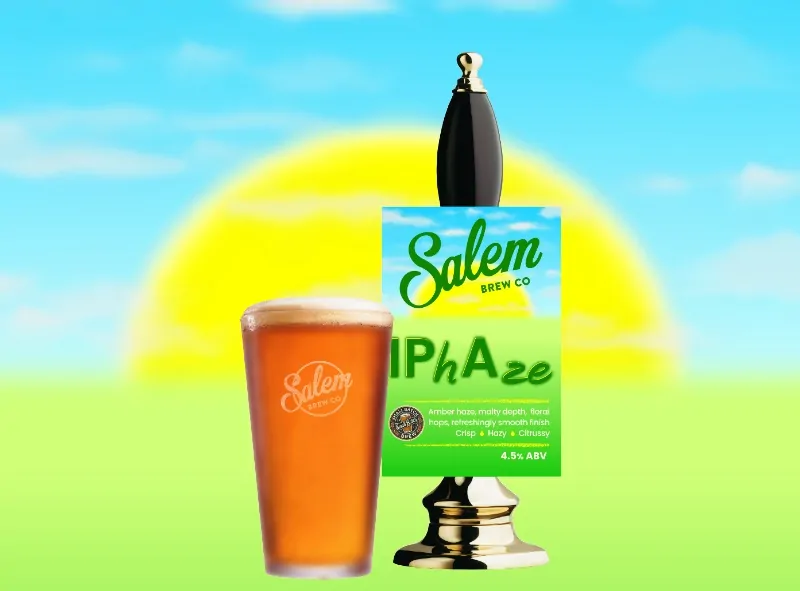 Salem Brew Co. - IPhAze - Amber Haze easy drinking for Summer lazy days!