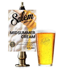 Salem Brew Co. - Midsummer Cream - Sweet, light and citrussy with a honey and vanilla finish.
