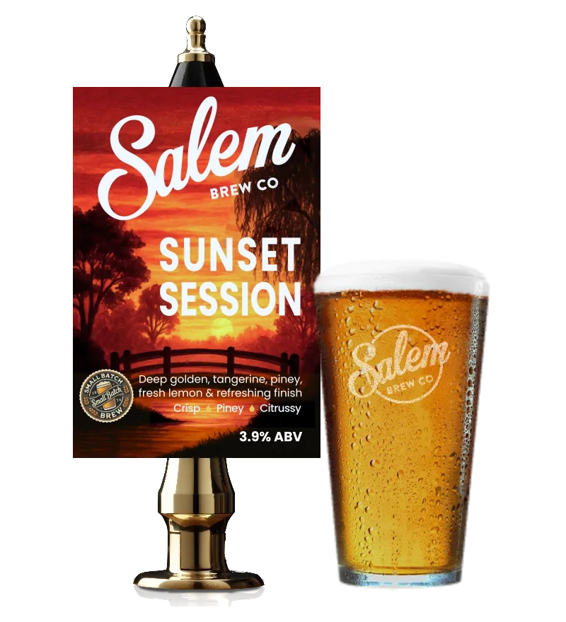 Salem Brew Co. - Sunset Session - Tangerine, Piney and fresh lemon