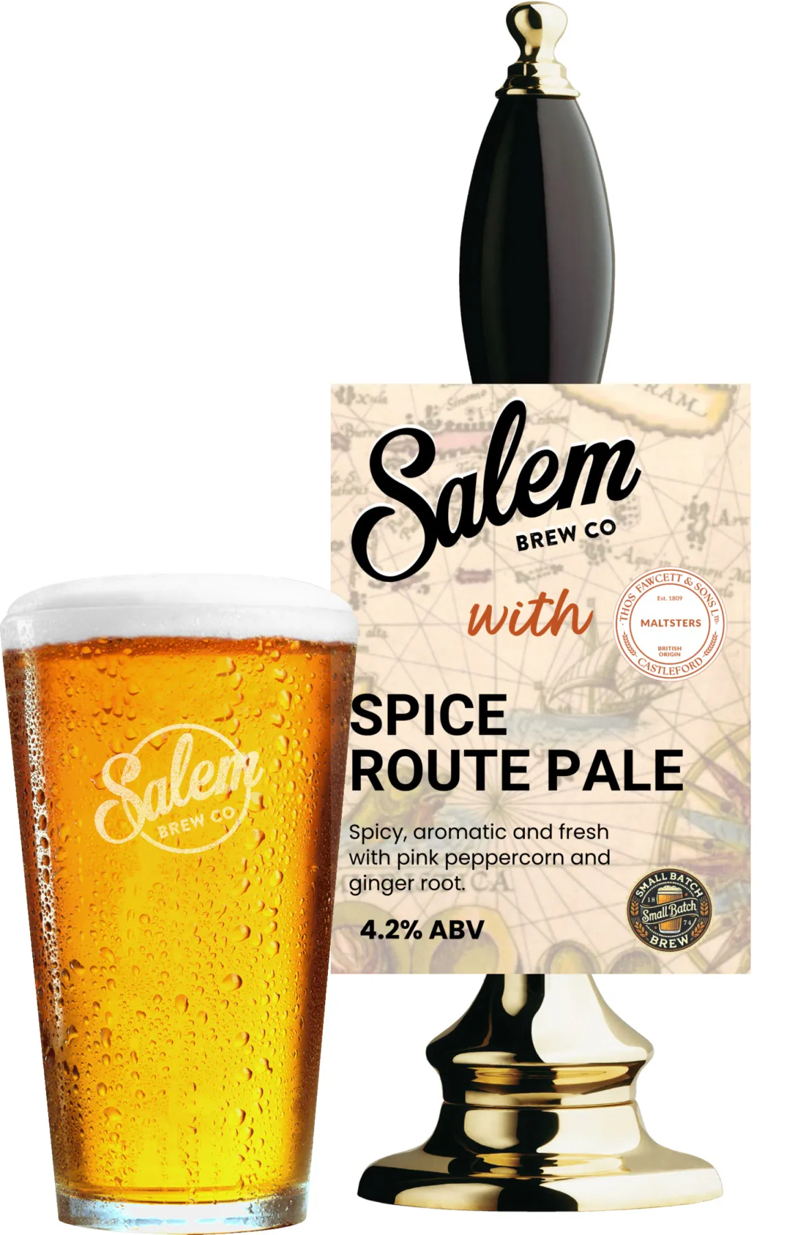 Salem Brew Co. - Spice Route Pale - A subtle mix of spice, enjoy a delicious journey!